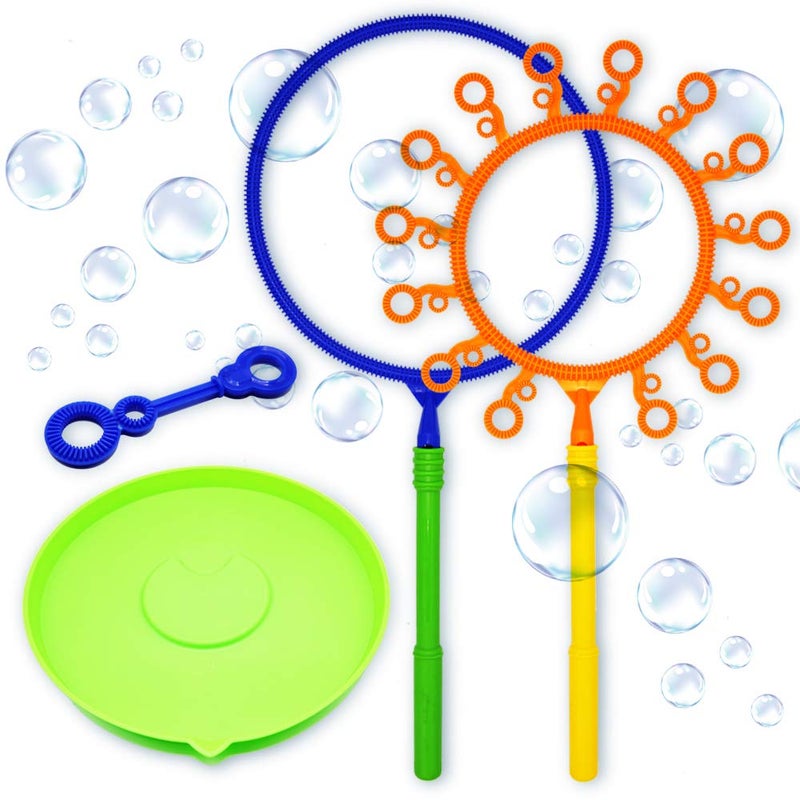 OLEOLETOY Giant Bubble Wand Set for Kids and Adults with Concentrated Refill, Fun Outdoor and Indoor Activity for Girls, Boys, Toddlers and Children to Enjoy - Image 5